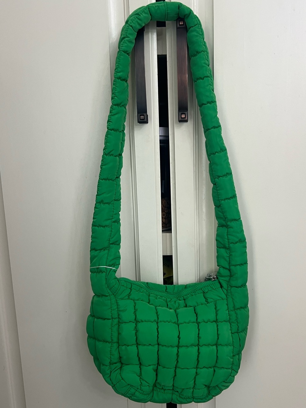 Free People Emerald Quilted Shoulder Bag with Braided Strap - Picture 3 of 6